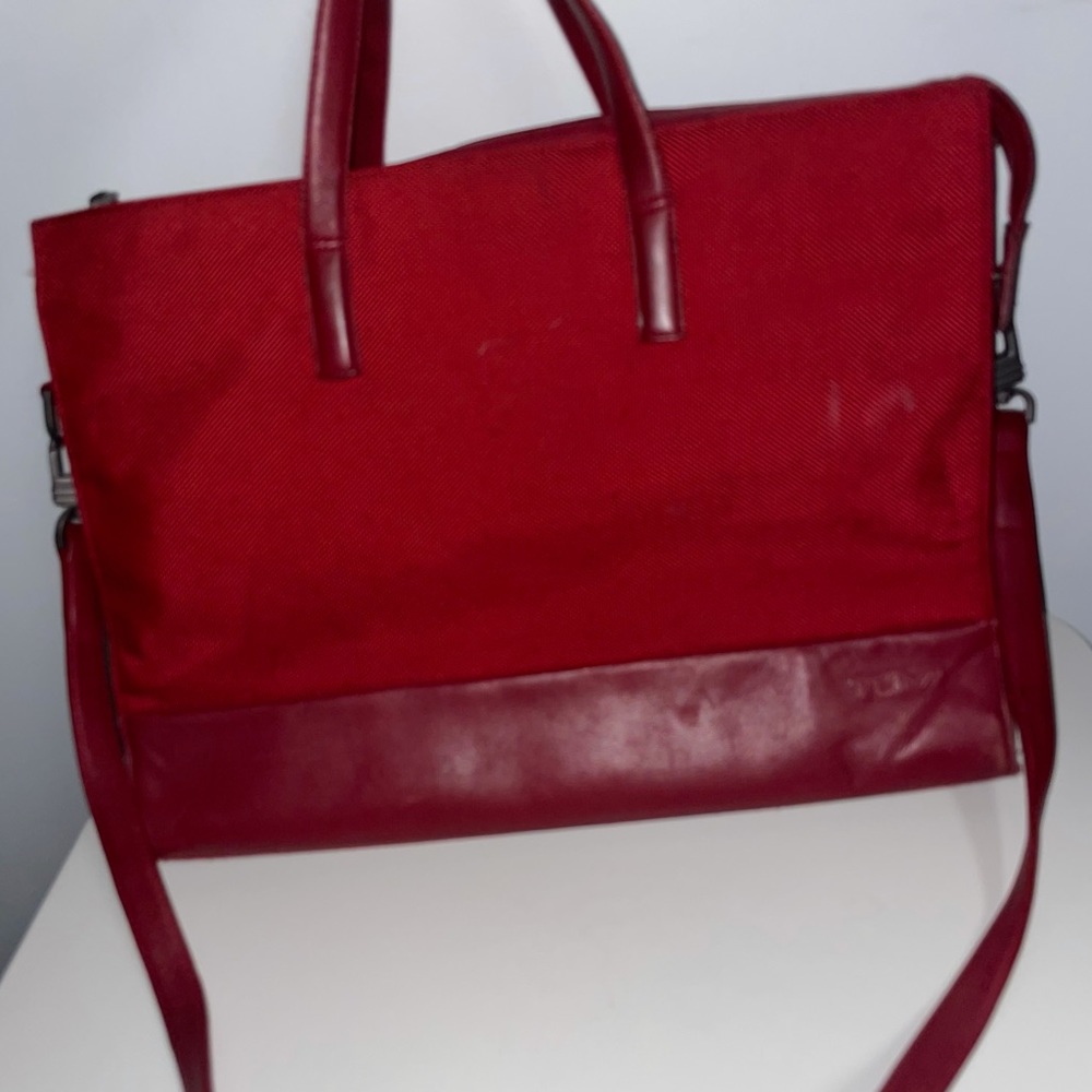 Vintage Tumi nylon leather tote bag